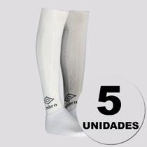 Kit 5 Meiões Umbro Classic Branco Kit 5 Meiões Umbro Classic Branco