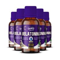 Kit 5 Melatonina em gotas Unilife 30ml