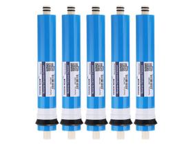 Kit 5 Membrana 50gpd Osmose Reverse 190litros Diarios Ro