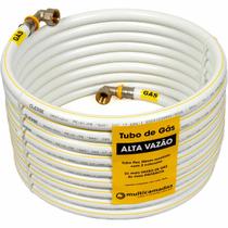 Kit 5 Metros 20mm ALTA VAZÃO Tubo PEX GÁS Multicamadas + 2 Cotovelos
