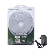 Kit 5 Metros Fita De Led Neon Taschibra 8w/m Ip65 12v Cores 6500k Frio Kit 5 Metros Fita De Led Neon Taschibra 8w/m Ip65 12v Cores 6500k Frio