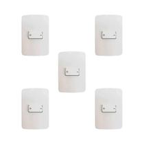 Kit 5 - mg b3 conj 1 int simples bipolar 4x2 10a branco