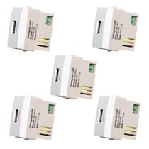 Kit 5 mg módulo tomada carregador usb 2a biv sleek (17261) Kit 5 mg módulo tomada carregador usb 2a biv sleek (17261)