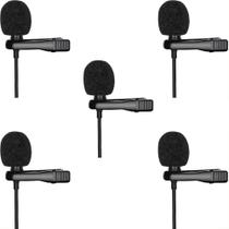 Kit 5 Microfone Lapela Profissional Pc Câmera Youtube Lt-060 - Lotus
