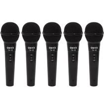 Kit 5 Microfones Dinâmicos com Fio TK 10 Onyx