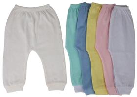 Kit 5 Mijão Sem Pé Culote Em Malha Cor Sortido Menino e Menina