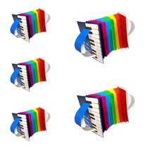 KIT 5 Mini Acordeon Sanfona de Papel Festa Junina 10cmx14cm KIT 5 Mini Acordeon Sanfona de Papel Festa Junina 10cmx14cm