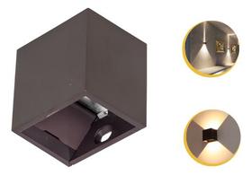 Kit 5 Mini Arandela Cubo Led 2w 3000k Bvt Bco/ Pto/ Marrom Kit 5 Mini Arandela Cubo Led 2w 3000k Bvt Bco/ Pto/ Marrom