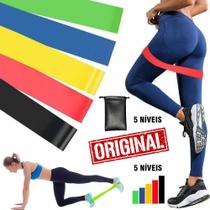 Kit 5 Mini Band Elástico Exercício Academia Malhar Fit Treino Em Casa Funcional Faixas Theraband Musculação Ombro Braço Kit 5 Mini Band Elástico Exercício Academia Malhar Fit Treino Em Casa Funcional Faixas Theraband Musculação Ombro Braço