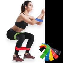 Kit 5 Mini Band Elastico Exercicio Academia Treino Em Casa 942