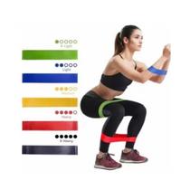 Kit 5 Mini Band Elástico Exercício Academia Treino Em Casa