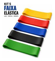 Kit 5 Mini Bandas Elasticas Fisioterapia E Treino Funcional Recuperar Lesoes Joelhos Ombro Kit 5 Mini Bandas Elasticas Fisioterapia E Treino Funcional Recuperar Lesoes Joelhos Ombro