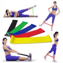 Kit 5 Mini Bandas Elásticos Extensores Fitness Treino de Resistência Musculação e Emagrecimento