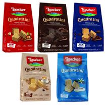 Kit 5 Mini Biscoito Wafer Quadrantine Sortidos Loacker 125G Kit 5 Mini Biscoito Wafer Quadrantine Sortidos Loacker 125G