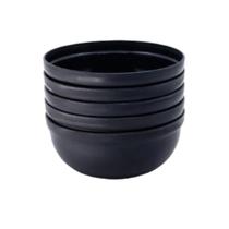 Kit 5 Mini Bowl Tigela Pote 340Ml - Preto Kit 5 Mini Bowl Tigela Pote 340Ml - Preto