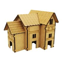 Kit 5 Mini Castelo P/ Enfeite Jardim C/ Suculentas 14,5x12x12 Madeira Mdf Kit 5 Mini Castelo P/ Enfeite Jardim C/ Suculentas 14,5x12x12 Madeira Mdf