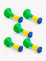Kit 5 Mini Corneta Copa Mundo Brasil Vuvuzela Torcida Festa -