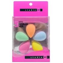 Kit 5 Mini Esponja gota De Maquiagem Para Base Corretivo Contorno