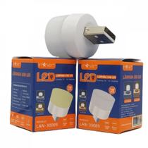 Kit 5 Mini Lâmpada Led USB 1W