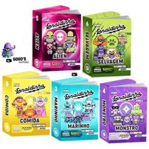 Kit 5 Mini Livros Enaldinho Coleção Gogos Elo Monsters Com 5 Gogos Einaldinho Sortidos