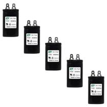 Kit 5 Mini Micro Capacitor Eletrolitico De Partida 145-174uF 110Vac EPX Kit 5 Mini Micro Capacitor Eletrolitico De Partida 145-174uF 110Vac EPX