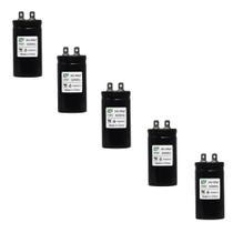Kit 5 Mini Micro Capacitor Eletrolitico De Partida 340-408uF 110Vac EPX Kit 5 Mini Micro Capacitor Eletrolitico De Partida 340-408uF 110Vac EPX