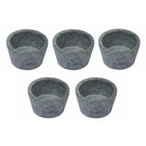 Kit 5 Mini Molheira Tigela Molho Petisco em Pedra Sabão 80ml