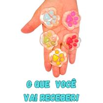 Kit 5 Mini Taba Squish Patinhas Cachorro Kawaii Tik Tok