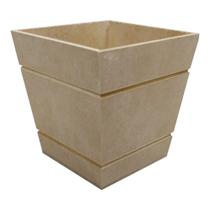 Kit 5 Mini Vaso Cachepot Riscado 8x8x10 Mdf Madeira