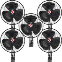 Kit 5 Mini Ventilador Veicular para Interior Modelo 12V 8 Polegadas 20CM para Carro Caminhão Ônibus Kit 5 Mini Ventilador Veicular para Interior Modelo 12V 8 Polegadas 20CM para Carro Caminhão Ônibus