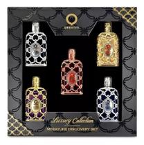 Kit 5 Miniaturas da Orientica 7,5ml I Amber Rouge, Oud Saffron, Velvet Gold, Royal Bleu e Royal Amber Kit 5 Miniaturas da Orientica 7,5ml I Amber Rouge, Oud Saffron, Velvet Gold, Royal Bleu e Royal Amber