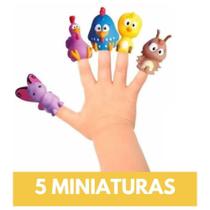 Kit 5 Miniaturas Galinha Pintadinha Brinquedo