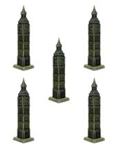 Kit 5 Miniaturas Torre Big Ben Londres 18cm Relógio London