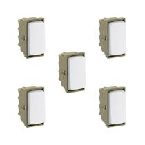Kit 5 Mod Interruptor Intermediário Branco ZeffiaPial 680152