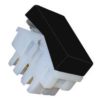 Kit 5 modulo interruptor intermediario (chave cruz) preto pezzi linha 50000