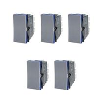 Kit 5 Modulo Interruptor Paralelo Cinza Pial Plus+ 611011CZ+