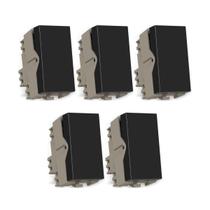 Kit 5 Módulo Interruptor Paralelo Grafite Infiniti MarGirius Kit 5 Módulo Interruptor Paralelo Grafite Infiniti MarGirius