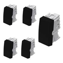KIT 5 Módulo Interruptor Paralelo Habitat Black 16a Fame KIT 5 Módulo Interruptor Paralelo Habitat Black 16a Fame