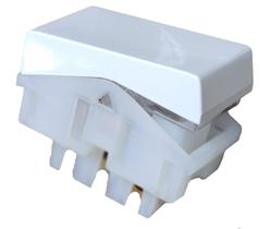 Kit 5 modulo interruptor simples 10a 250v branco pezzi 50000