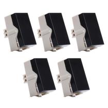 Kit 5 Módulo Interruptor Simples 10A Preto MarGirius