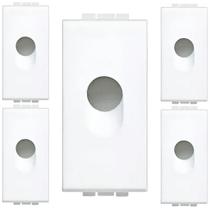 Kit 5 Módulo Saída De Fio Bticino Branco Light Sn4953f