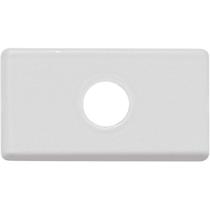 Kit 5 modulo tampo furo antena banheiro 9,5mm liz branco tramontina