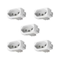 Kit 5 Módulo Tomada 20A 250V Branco S3B70350 Miluz Schneider