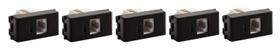 Kit 5 Modulo Tomada RJ45 (CAT.6) Preto - Tramontina Kit 5 Modulo Tomada RJ45 (CAT.6) Preto - Tramontina