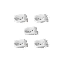 Kit 5 Módulos de Tomada 20A S401110 Branco Lunare Up Schneider Kit 5 Módulos de Tomada 20A S401110 Branco Lunare Up Schneider
