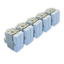 Kit 5 Módulos Interruptor Duplo Simples Branco 10A Sleek Margirius