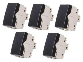 Kit 5 Módulos Interruptor Paralelo Ebony Clean Margirius 16809 Kit 5 Módulos Interruptor Paralelo Ebony Clean Margirius 16809