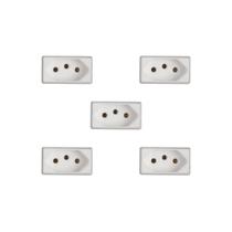 Kit 5 Modulos Tomada 10A Branco Liz Tramontina 57115/030 Kit 5 Modulos Tomada 10A Branco Liz Tramontina 57115/030