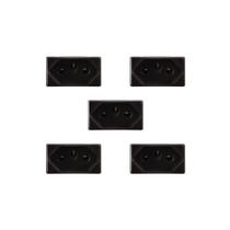 Kit 5 Modulos Tomada 10A Preto Liz Tramontina 57215/030 Kit 5 Modulos Tomada 10A Preto Liz Tramontina 57215/030