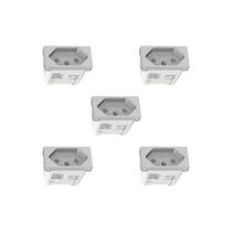 Kit 5 Modulos Tomada 10A S70202174 Alumínio Orion Schneider